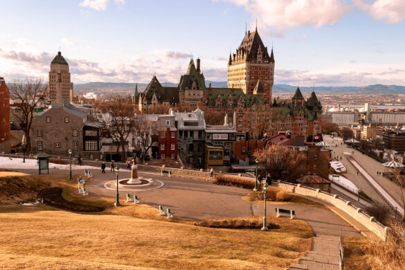 Sunset over Quebec City